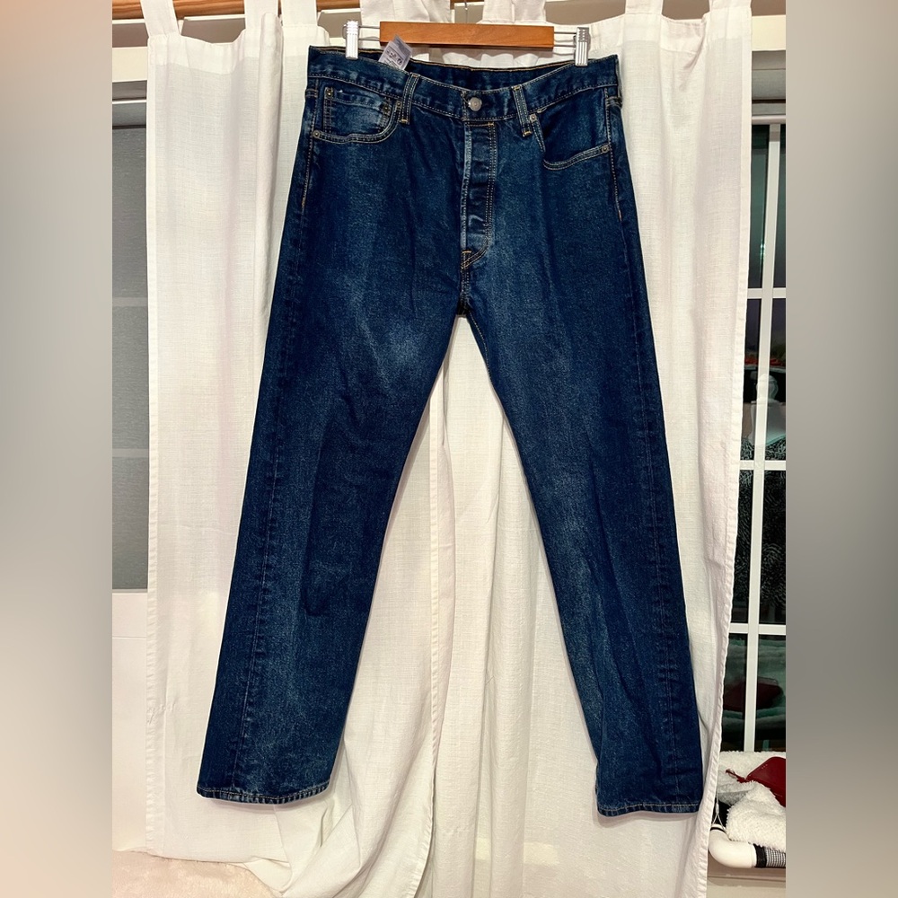 Levi's Dark Blue Straight Jeans